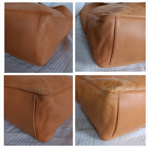 CHANEL Vintage CC Logo Mustard Lambskin Leather Shoulder Bag - Picture 9 of 16